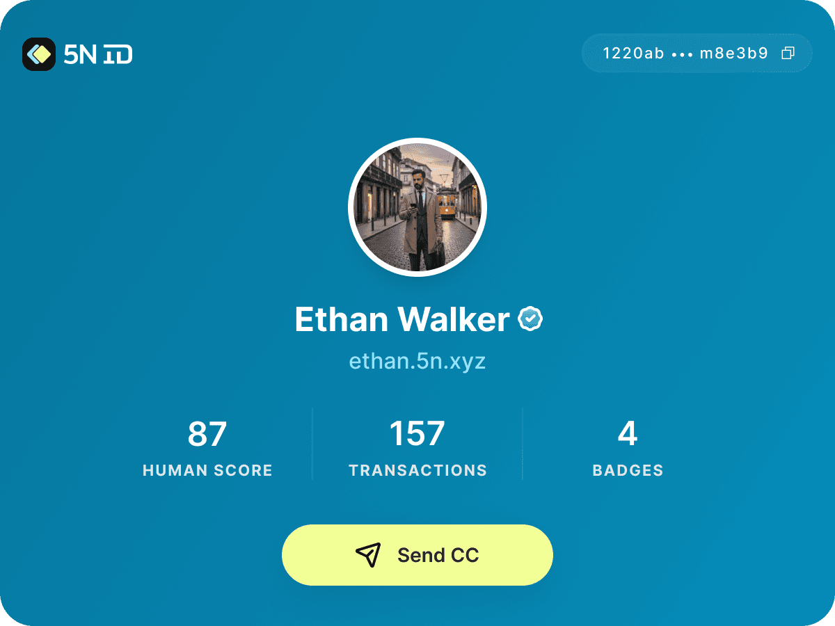 Example 5N ID profile — Ethan Walker